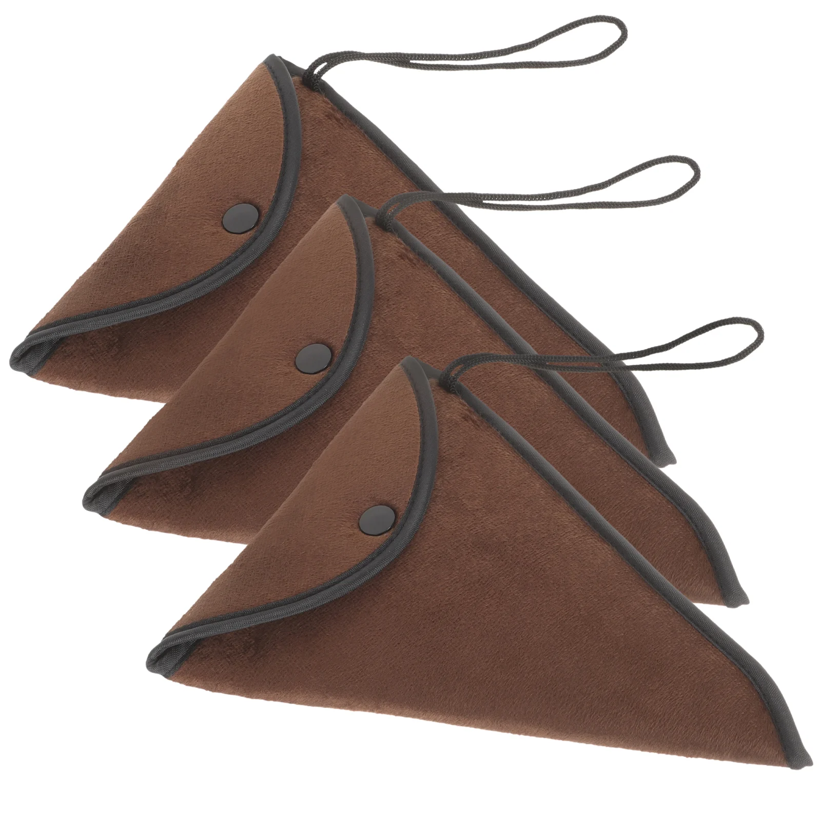 

3 Pcs Ocarina Protection Bag 1 Musical Instrument Protector Travel Supply Accessory Non-slip Storage Pouch Brown Anti-lost