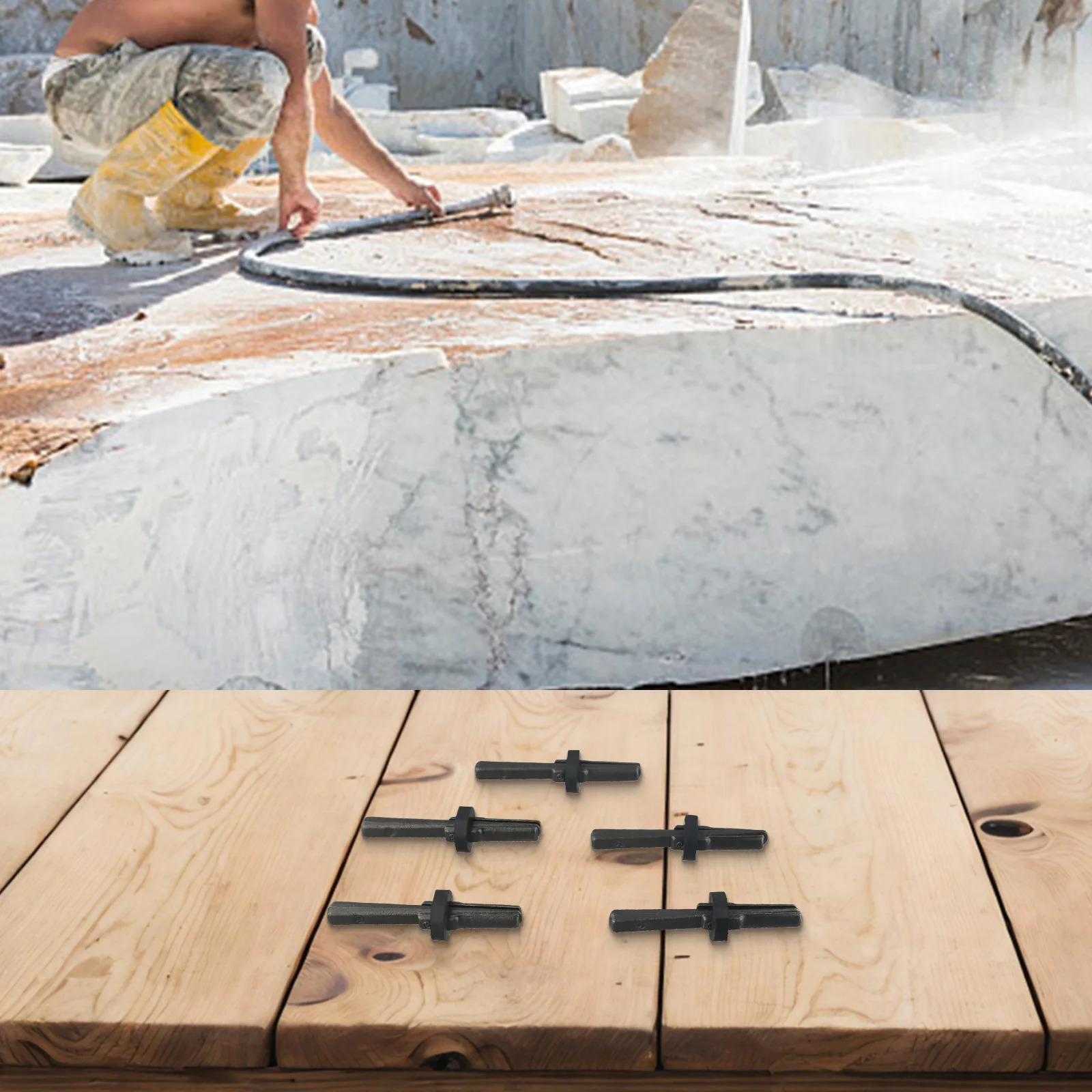 Construction Quarrying Stone Splitting Tool Wear Resistant Granite Splitter Long-lasting Performance Reliable Material