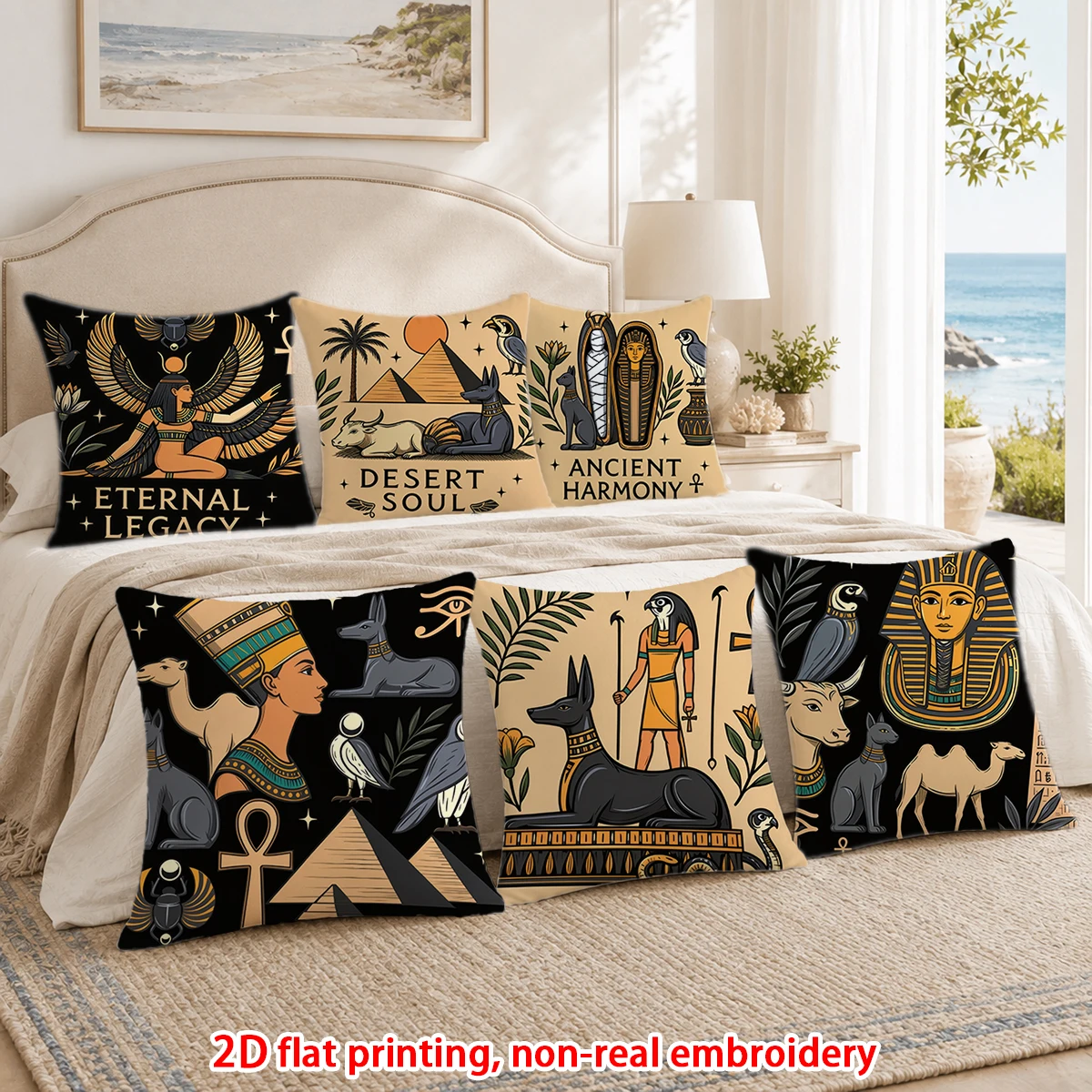 6 Buah Sarung Bantal Lempar Ga - Home Decor Egypt ulasan dan harga