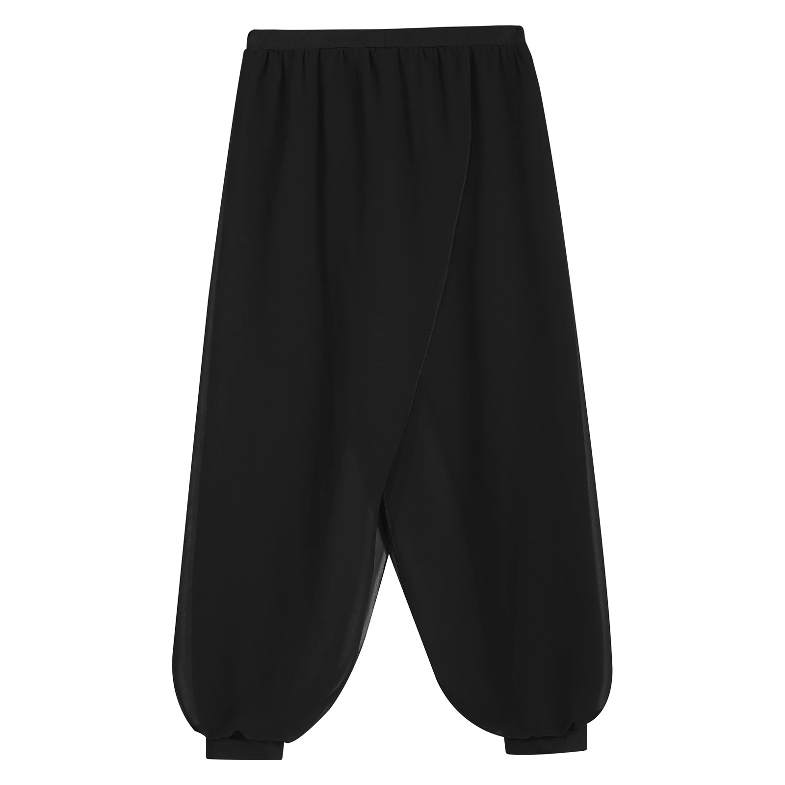 Indische Tanzhose für Kinder und Mädchen, weicher Satin, weites Bein, Pumphose, Ballsaal, Bauchtanzhose für Halloween, Karneval, Tanzaufführung – Detail 29