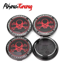 4pcs 70mm 68mm Skull Wheel Center Cap For 09.24.467 RK020 RK021 RK500 RW505 RX500 Rim Cove Refits Hub Cover Car Accessroies