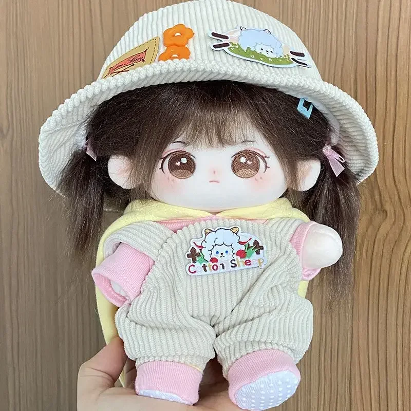 20cm Kawaii Big Eyed Fat Doll Cotton Doll Idol Stuffed Super Star Figure Dolls No Attribute Fat Body Doll Can Change Clothes Gif