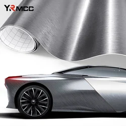 Car Stickers Matt Brushed Aluminum Vinyl Wrap Film Self Adhesive Air Release Waterproof PVC Protection Stickers Car Accessories