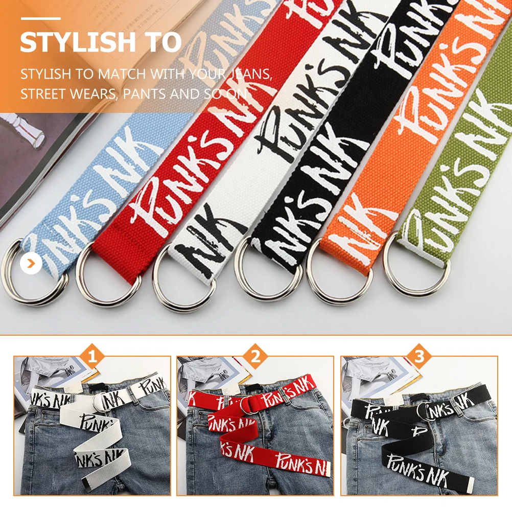 

3pcs Double For Women Canvas Waist Lightweight Breathable Jeans Pants Belt Adjustable Stylish Web Women Waist Belts Belt