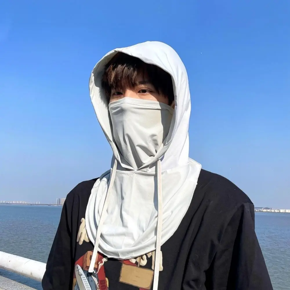 Ice Silk Balaclava Face Mask Cycling Hood Sun Protection Neck Gaiter Breathable Outdoor Sports Protective Gear Supplies