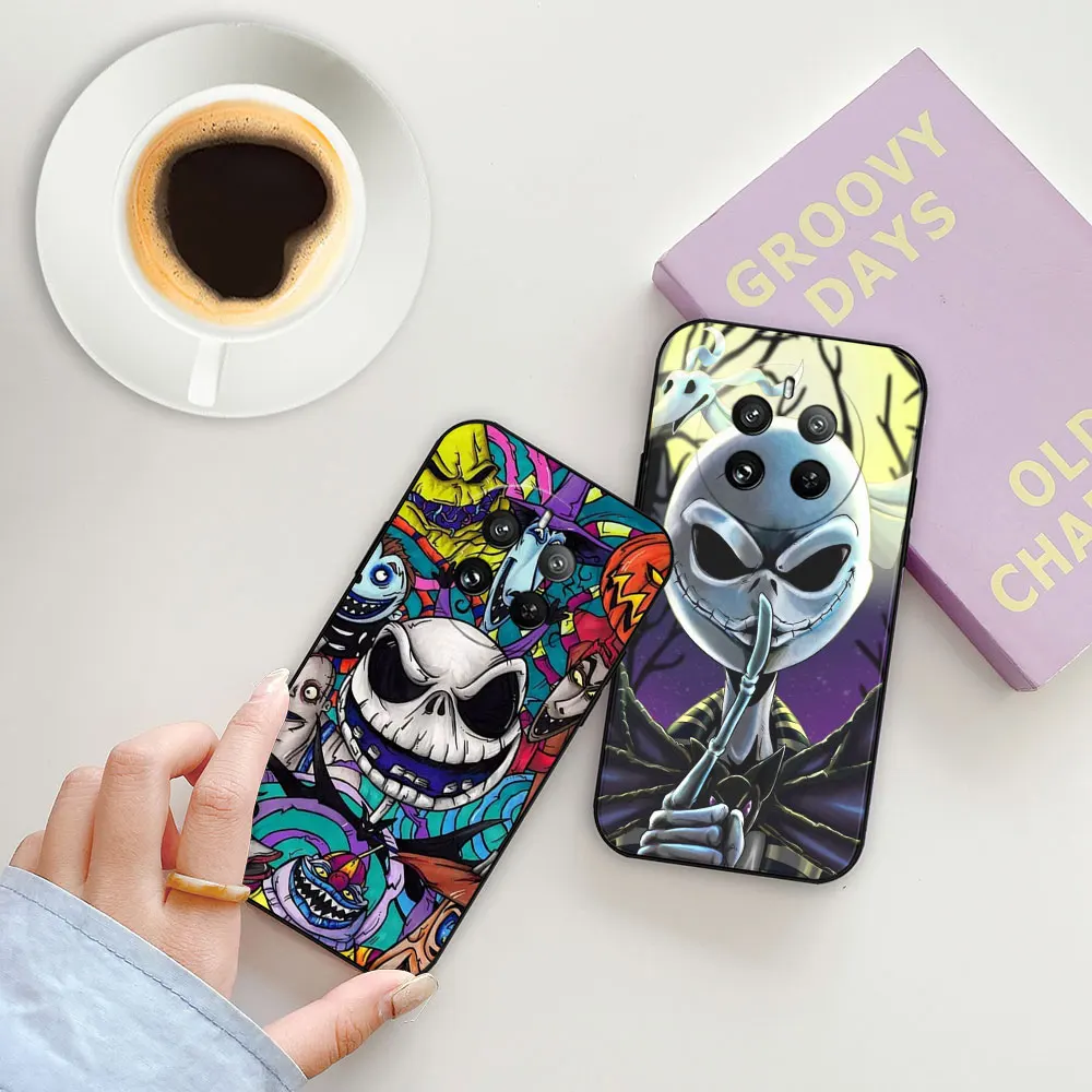 Disney The Nightmare Before Christmas Phone Case For OPPO Realme 12 11 10 9 9I 8 8I 7 7I 6 6I 5 5I 3 Pro Plus Black Soft Cover