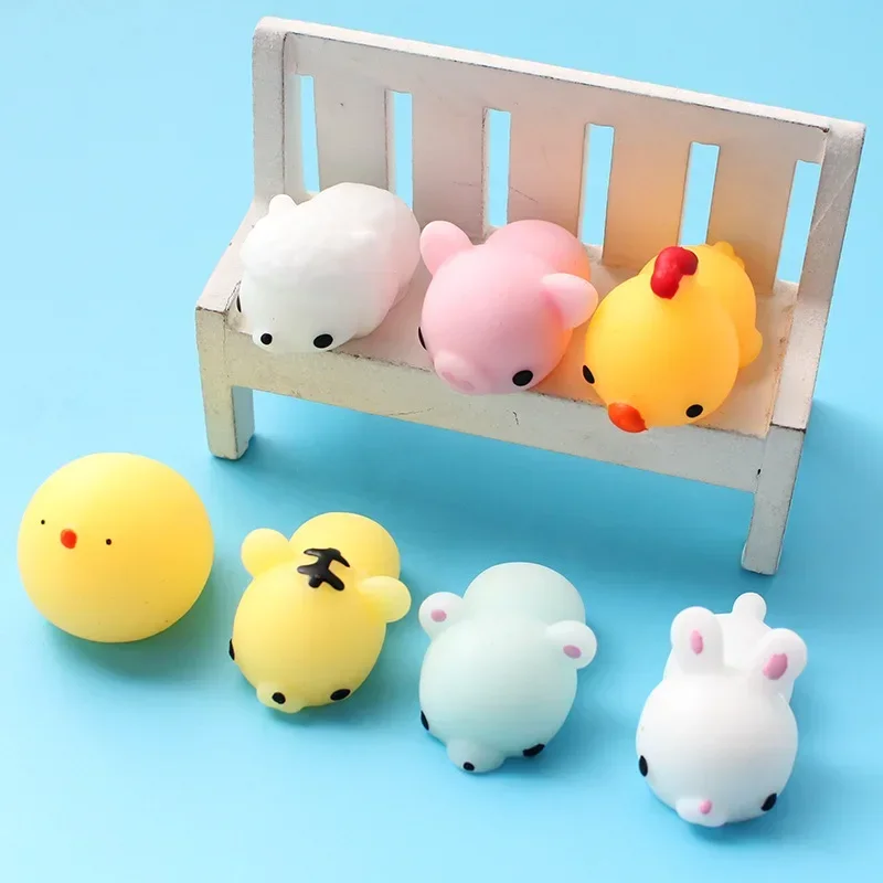 كرة ارتفاع موتشي لزجة لطيفة وناعمة للأطفال ، لعبة ضغط مضادة للإجهاد ، تخفيف التوتر ، هدية مثالية للاسترخاء #1