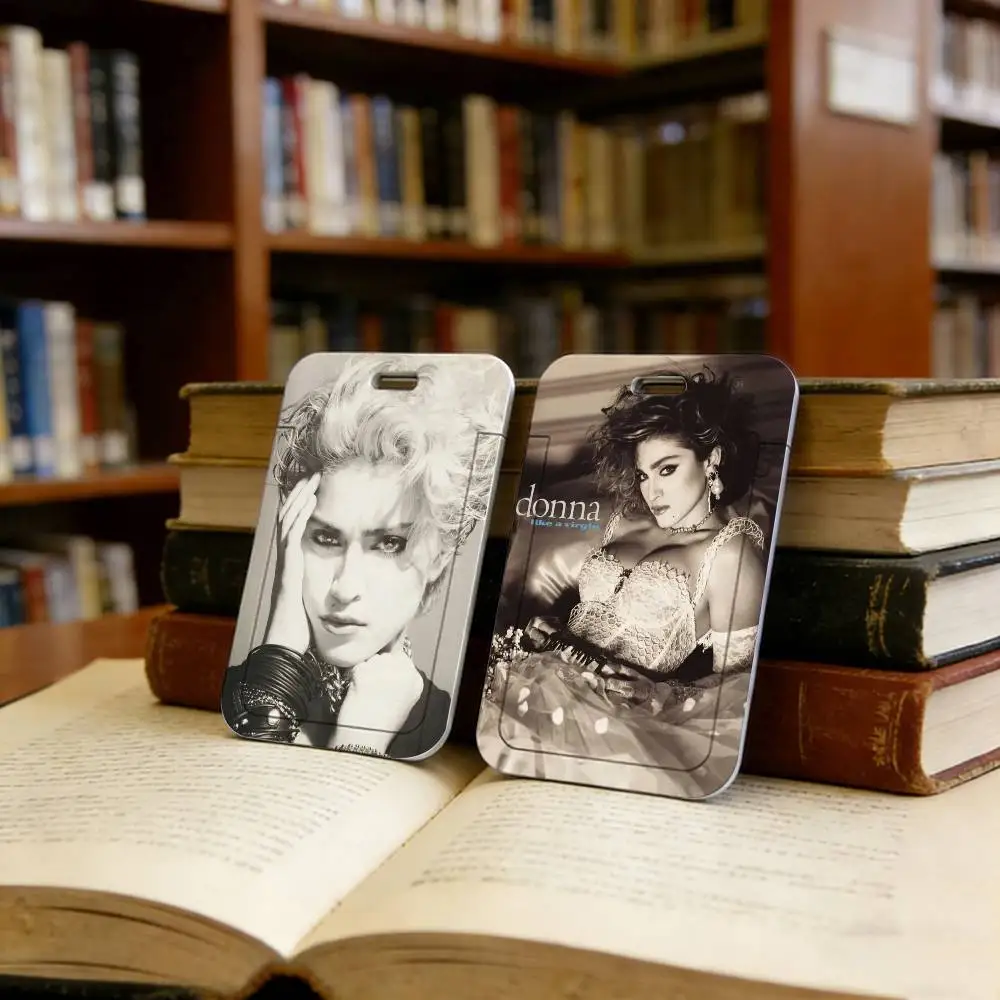 hot Madonna album  Card holders with lanyards are suitable for work IDs, bus cards, student IDs, ideal gifts for friends.