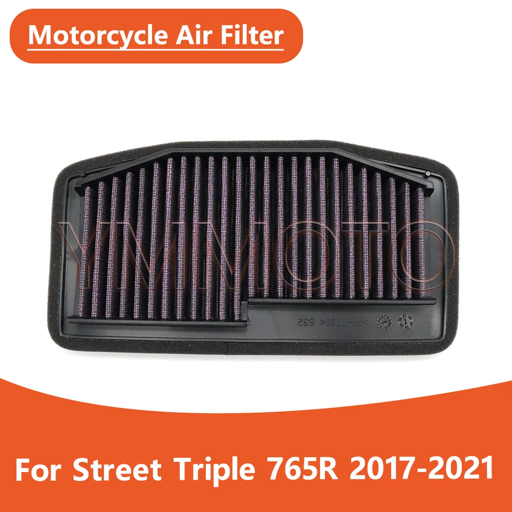 For Street Triple 765 R Triple765R 765R 2017 2018 2019 2020 2021 Motorcycle Air Filter High Quality Air Cleaner Intake Filter