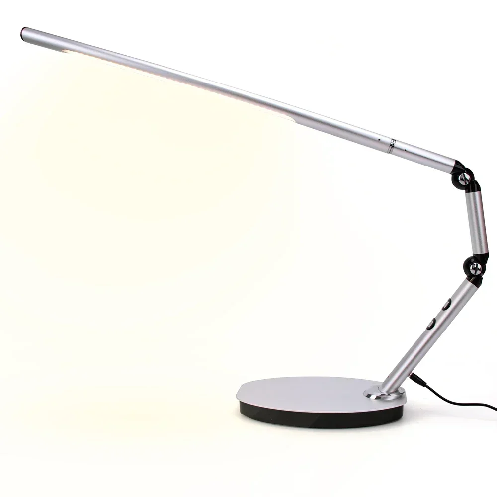 Sell like hot cakes Professional Manicure USB Silver Bright Warm Light Cold Light LED Table Lamp with Clip-On Base