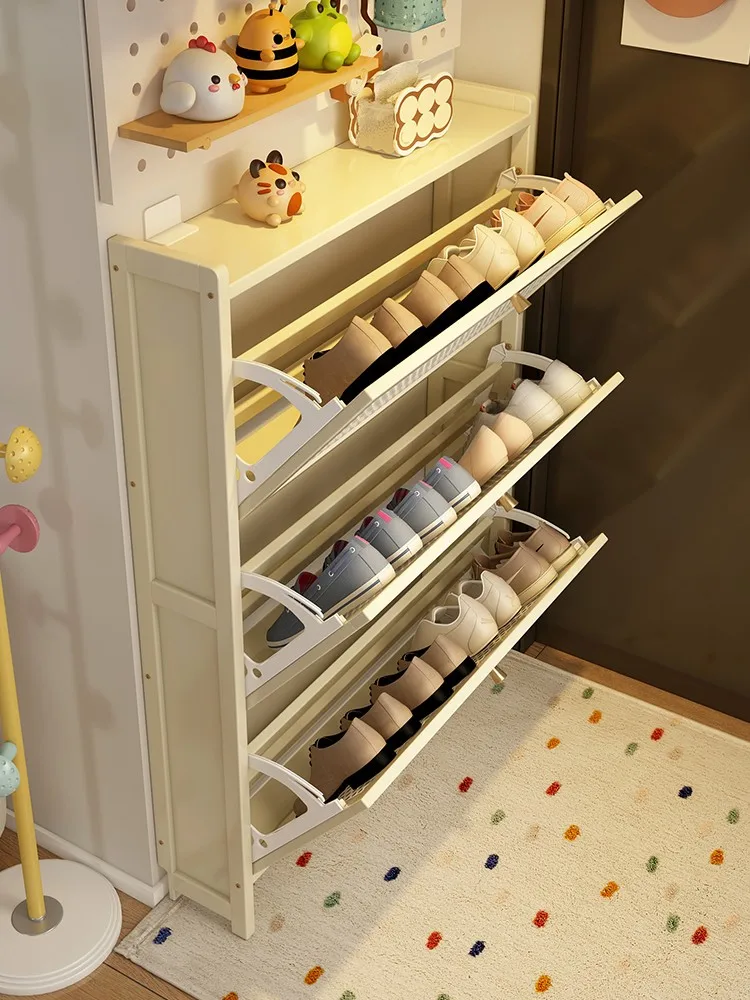 

Extra Thin Space Saving oe Ra for Small Homes Entrance Door with Door Multi-layer Storage Organizer Cry Sle