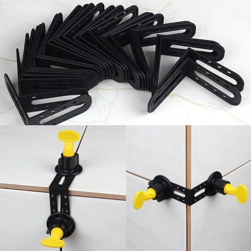 X9FA 25Pcs DIY Tile Leveler Spacers Tile Leveling System Clip Direction Leveling Tool