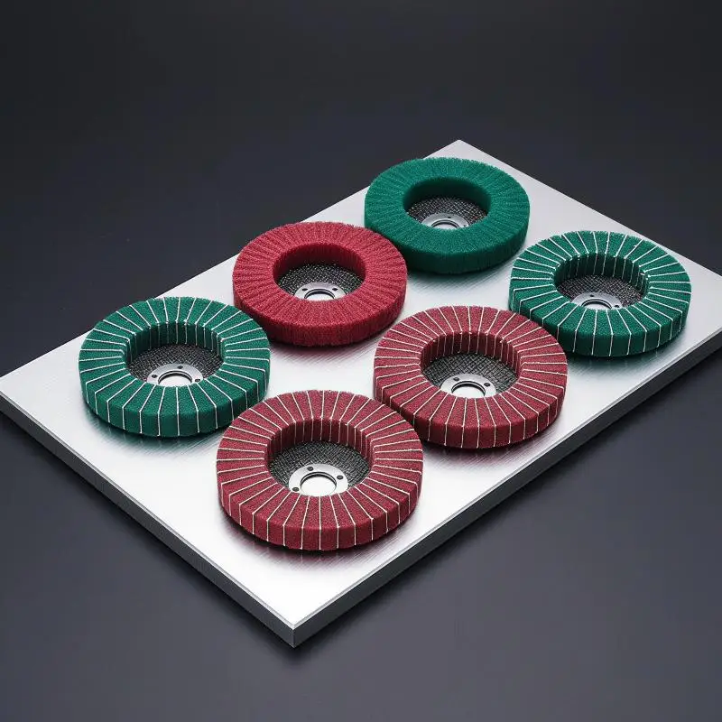Non-Woven Flap Polishing Wheel Disc For Angle Grinder Metal Wood Rotating Grinding Wheel Home DIY Polishing Tool WearResistant