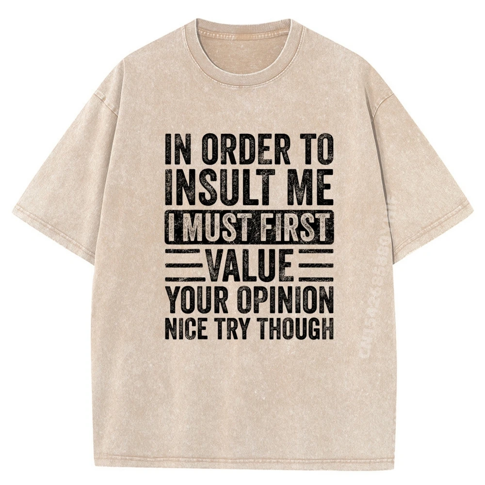 

Классическая мужская футболка на заказ, топы Insult Me, футболки со слоганом, рубашки с графическим рисунком, мужская минималистичная стираная одежда