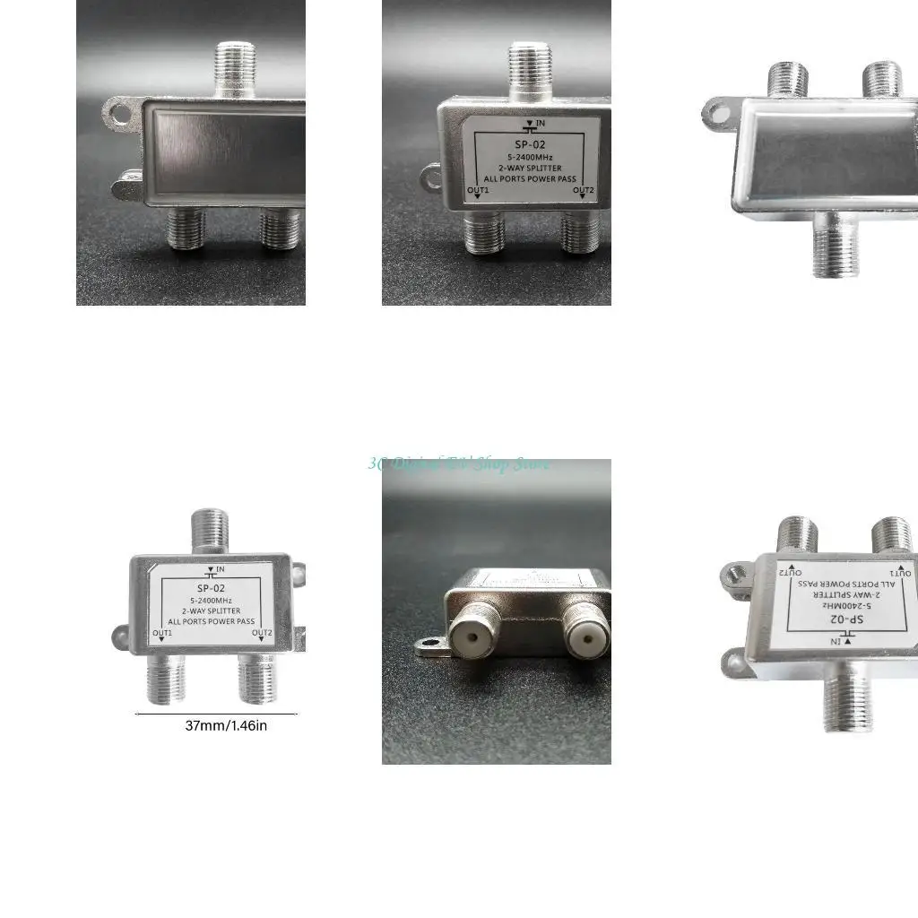 

E74D 2WAY Connector Adapter для телевизионного видео VCR Антенна телевизионная кабельная антенна тюнера тюнера