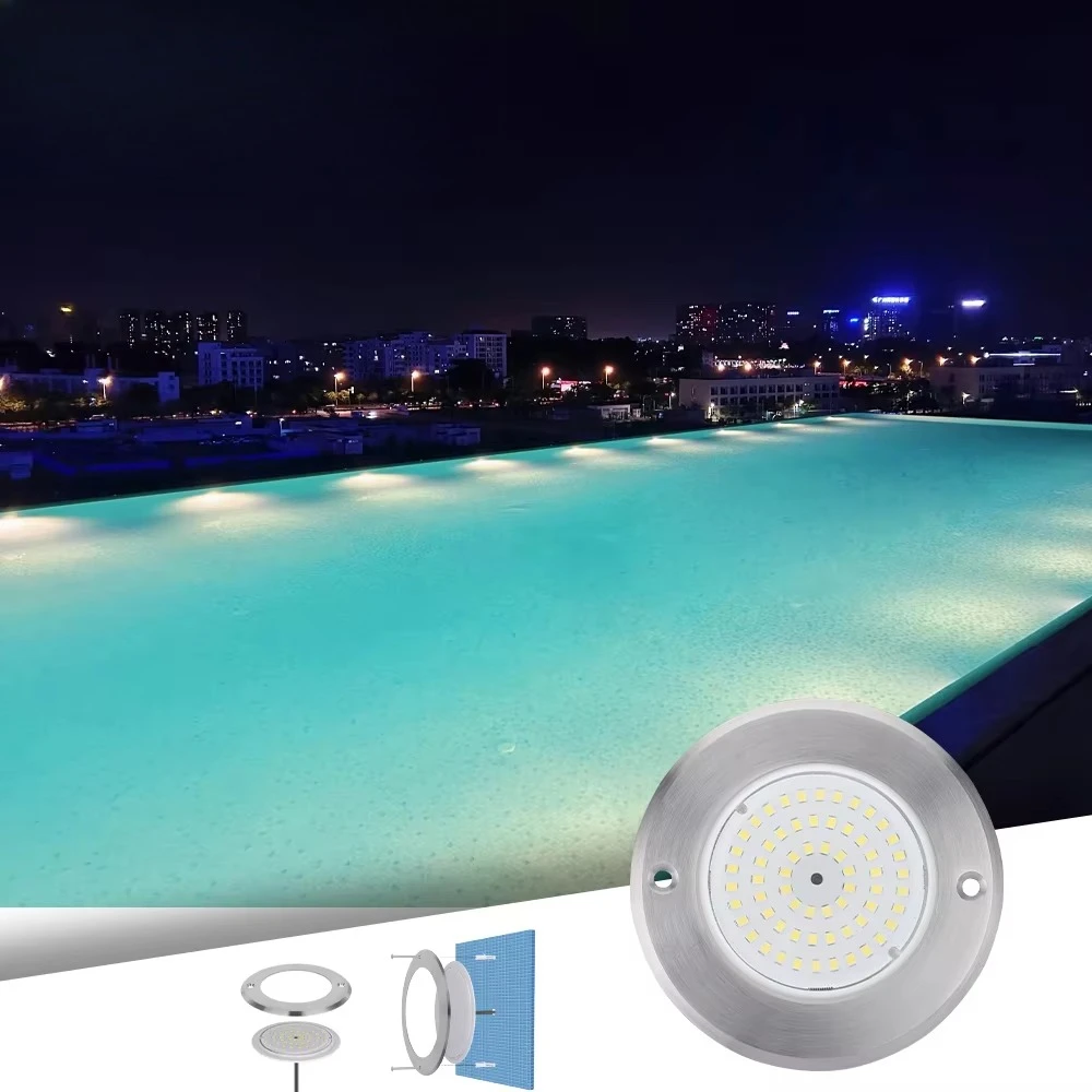 

Подводный светодиодный светильник FD110 DC 12V IP68 из нержавеющей стали с RGB-подсветкой, водонепроницаемый, для бассейнов, гарантия 2 года