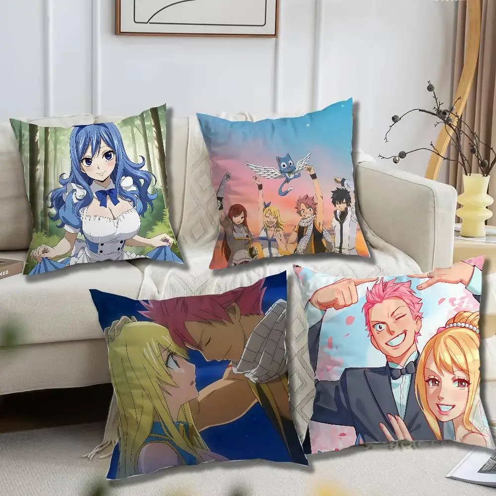 F-Fairy T-Taill Pillow case Printed Polyester Throw Pillow Cover Decorative Sofa Cushion Pillowslip Home Decor