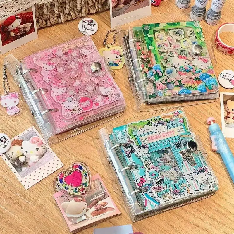 Il libro di carte a fogli mobili in acrilico della serie HelloKitty dei cartoni animati può contenere biglietti di celebrità, carta bancaria, fotografia, regalo di Natale di Halloween