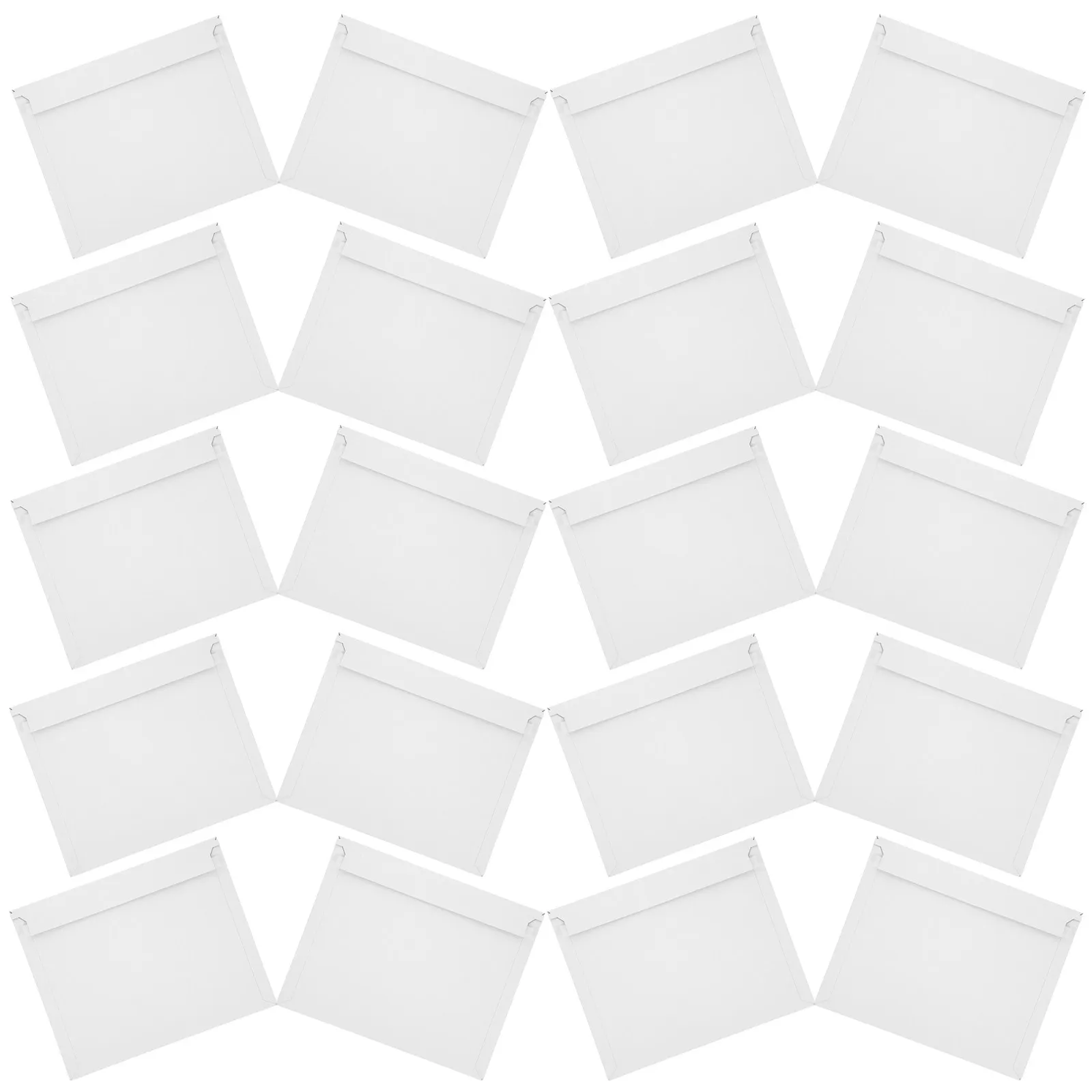 

20Pcs Flat Rigid Mailers Self Sealing Document Envelopes for Shipping Files Photos Books Blank Mailing Bags Office Use