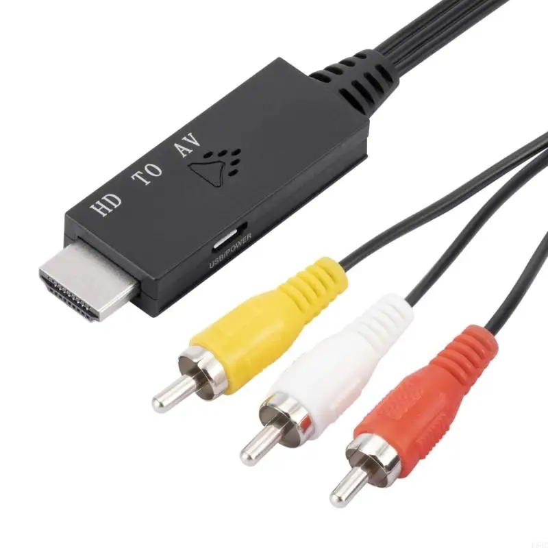 F68C Compatível para o adaptador conversor RCA Operação fácil, masculino e conectores compatíveis com para
