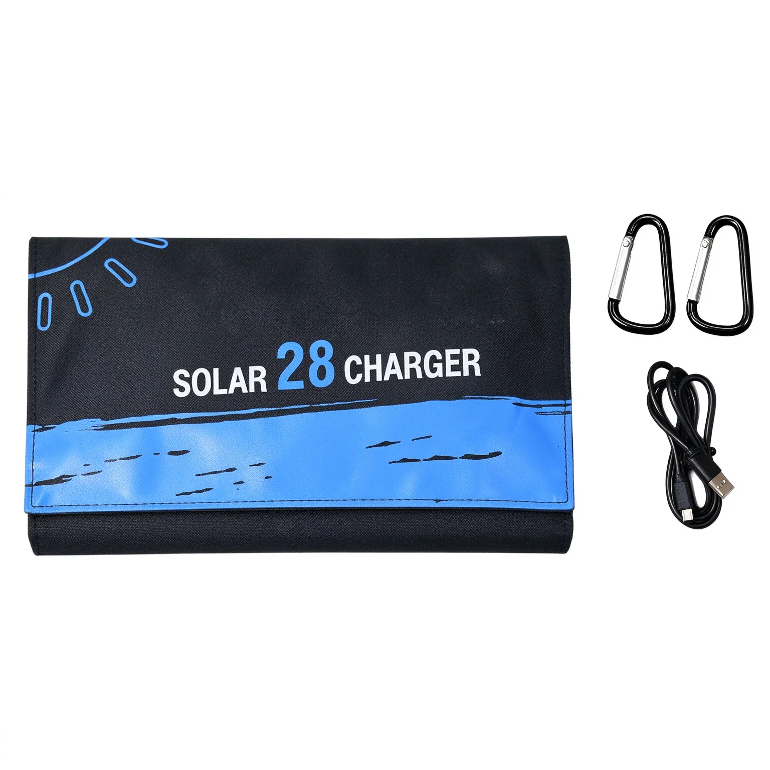 28W Portable Foldable Solar Charger USB Solar Panel for Camping RV Yacht Outdoor**