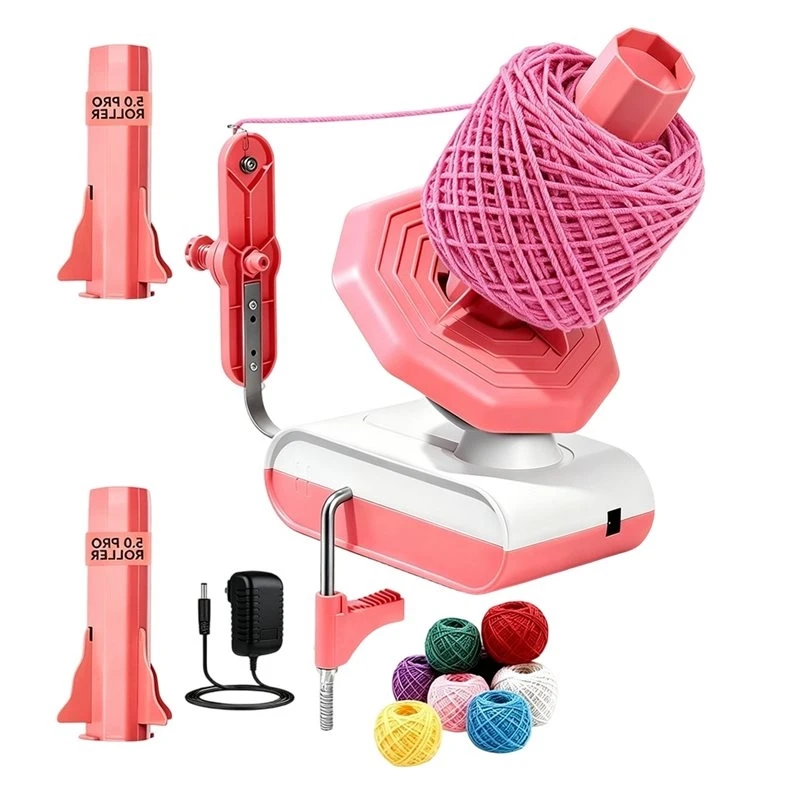 A67M-Electric Yarn Winder Wool Yarn Ball Winder Compact Automatic For Crocheting Super Strong Tension, Ideal