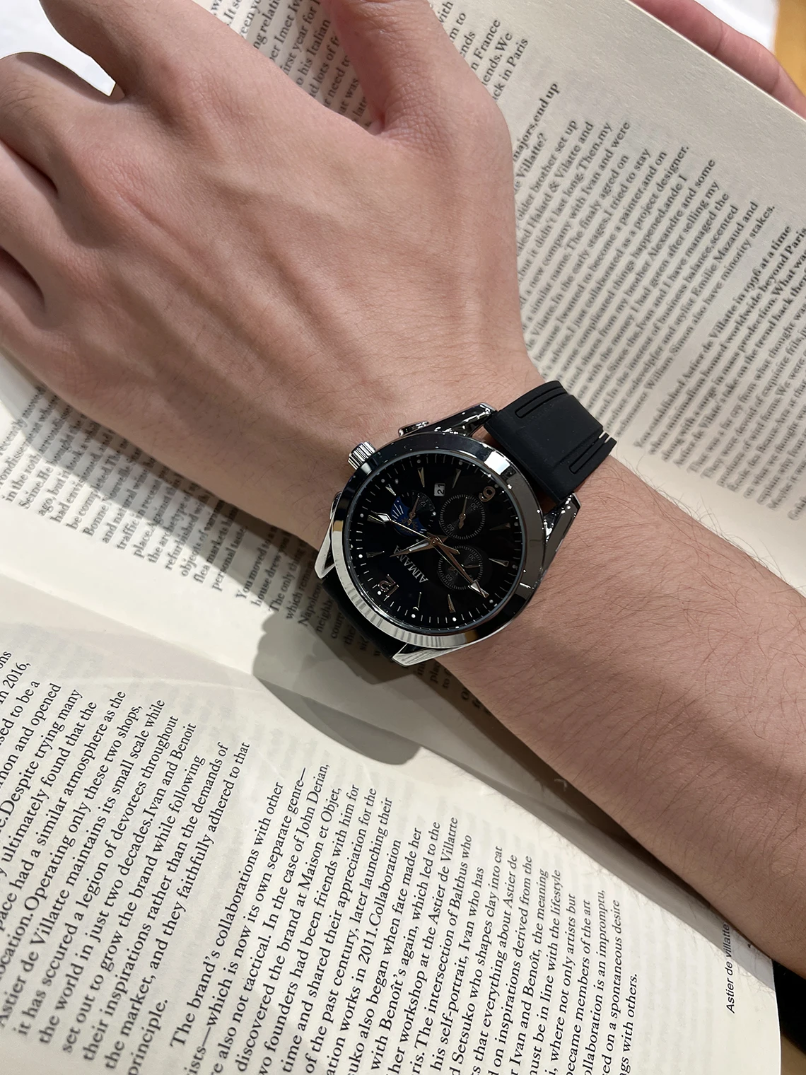 silicon band moon and star watch