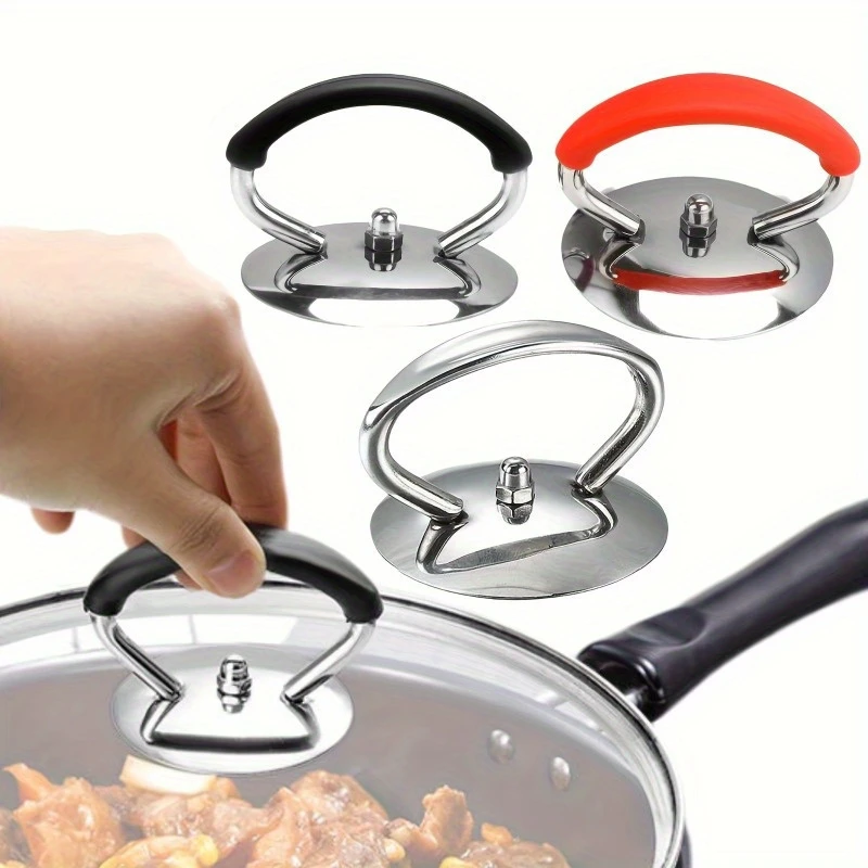 Kitchen Handle Cookware Knob Cover Glass Bottom Cover 1 Pieces Pressure Cookers Universal Pot Lid Handle Interchangeable Handles