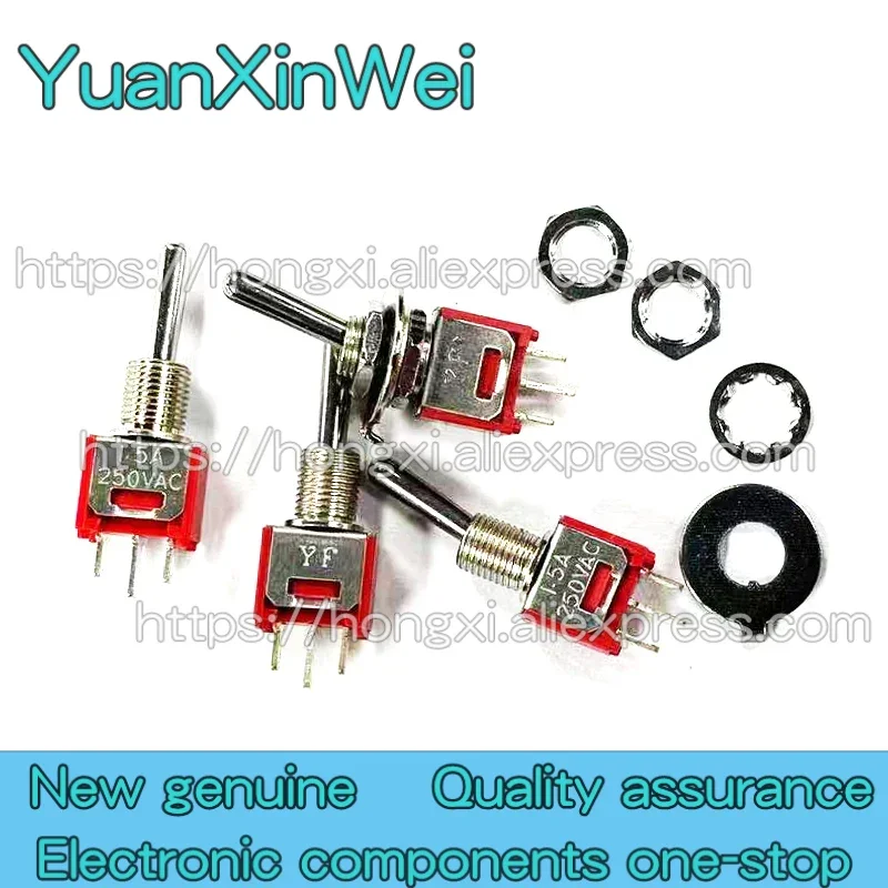 

10PCS SMTS-103 toggle switch Three-pin three-speed Mini Mini bobblehead switch Opening 5MM 3-pin second gear