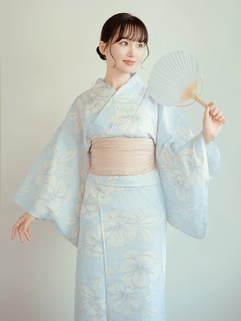 ชุดกิโมโนผ้าฝ้ายแท้แบบดั้งเดิมสำหรับผู้หญิง ชุดเดินทางถ่ายภาพ ชุดญี่ปุ่น ชุดชาติพันธุ์ ชุดแสดงบนเวที
