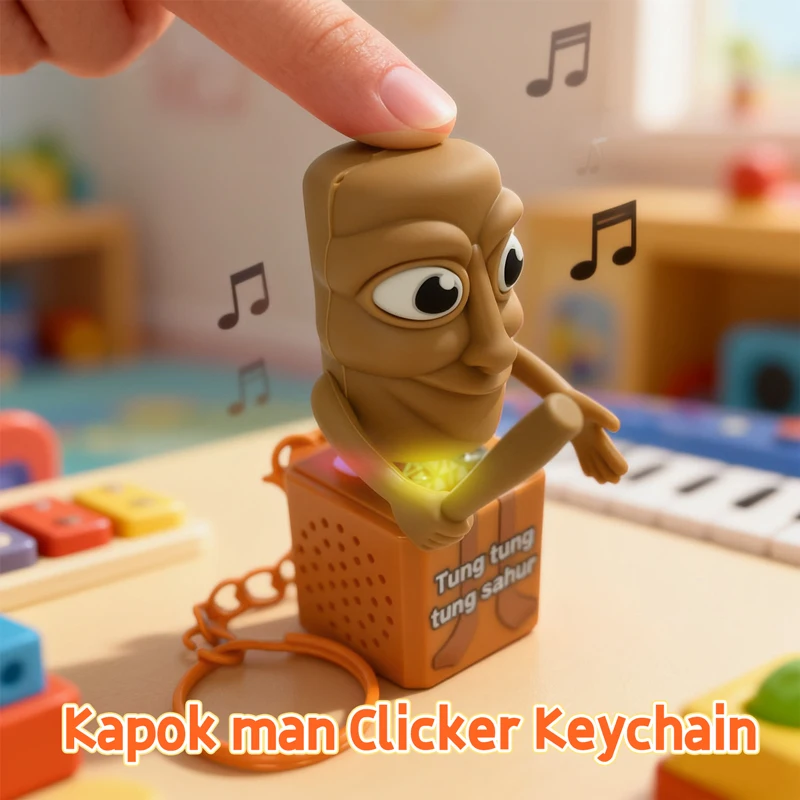 

Sound & Light Keychain, Stress Relief Button, Fun Interactive Gift for Friends