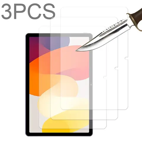Redmi pad SE 11''/Pad pro 12.1''/Pad SE 4G 8.7''/10.6'' 강화 유리 화면 보호기용 3PCS 보호 태블릿 필름 3팩