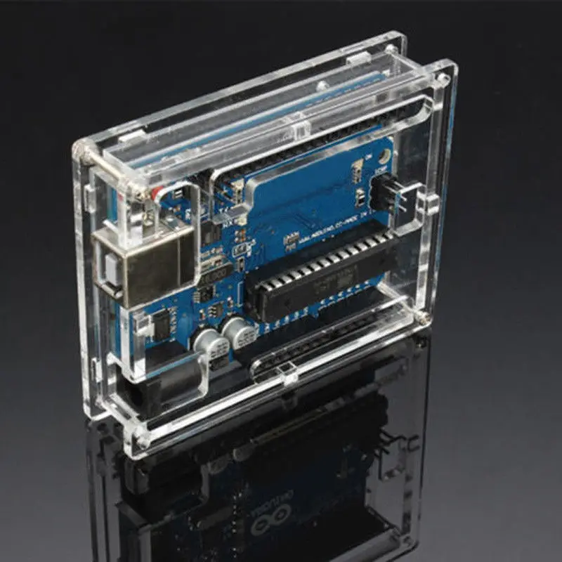 Box Enclosure Transparent Case for Arduino UNO R3