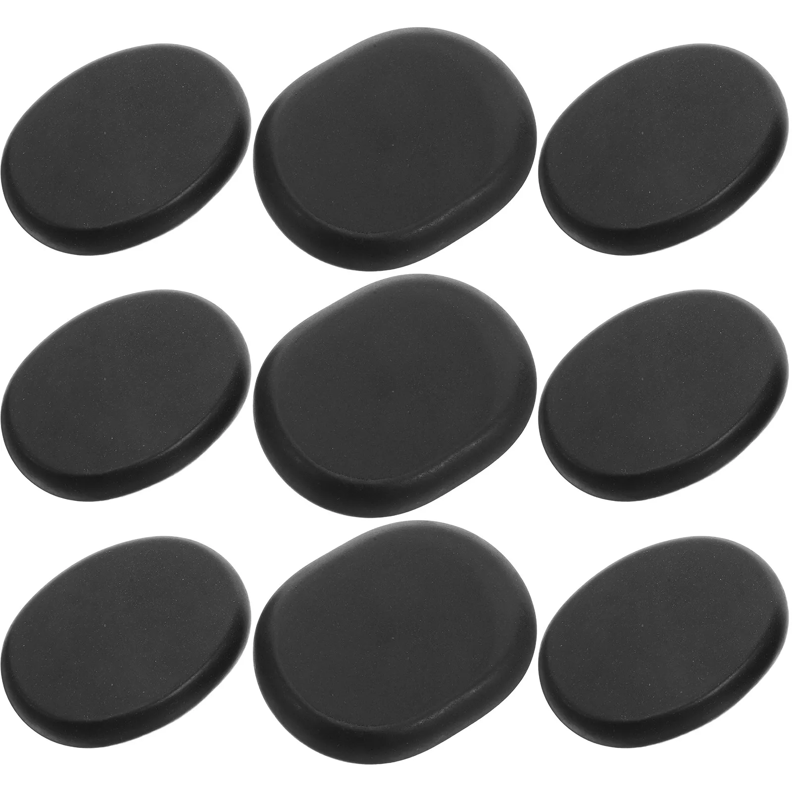 

8Pcs Natural Basalt Hot Stones Massage Spa Stones Back Massage Essential Oil Heat Therapy Relaxation Aromatherapy Rocks