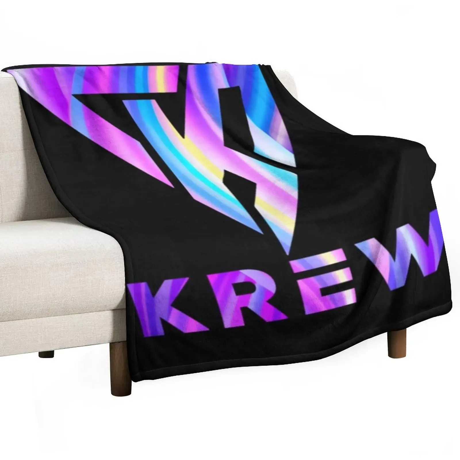 

Funneh And The Krew T-ShirtKrew Logo Fresh Throw Blanket Large Personalized Gift Shaggy Plaid Blankets