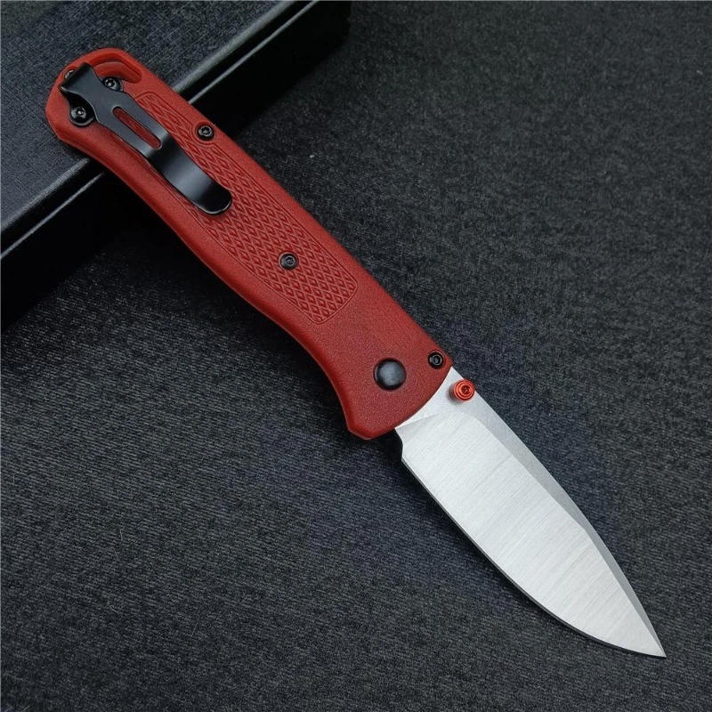 Folding Pocket Knife 535 Bugout 440C Steel Blade Nylon Fiber Handle Outdoor Tool Camping Portable High Hardness Sharpness