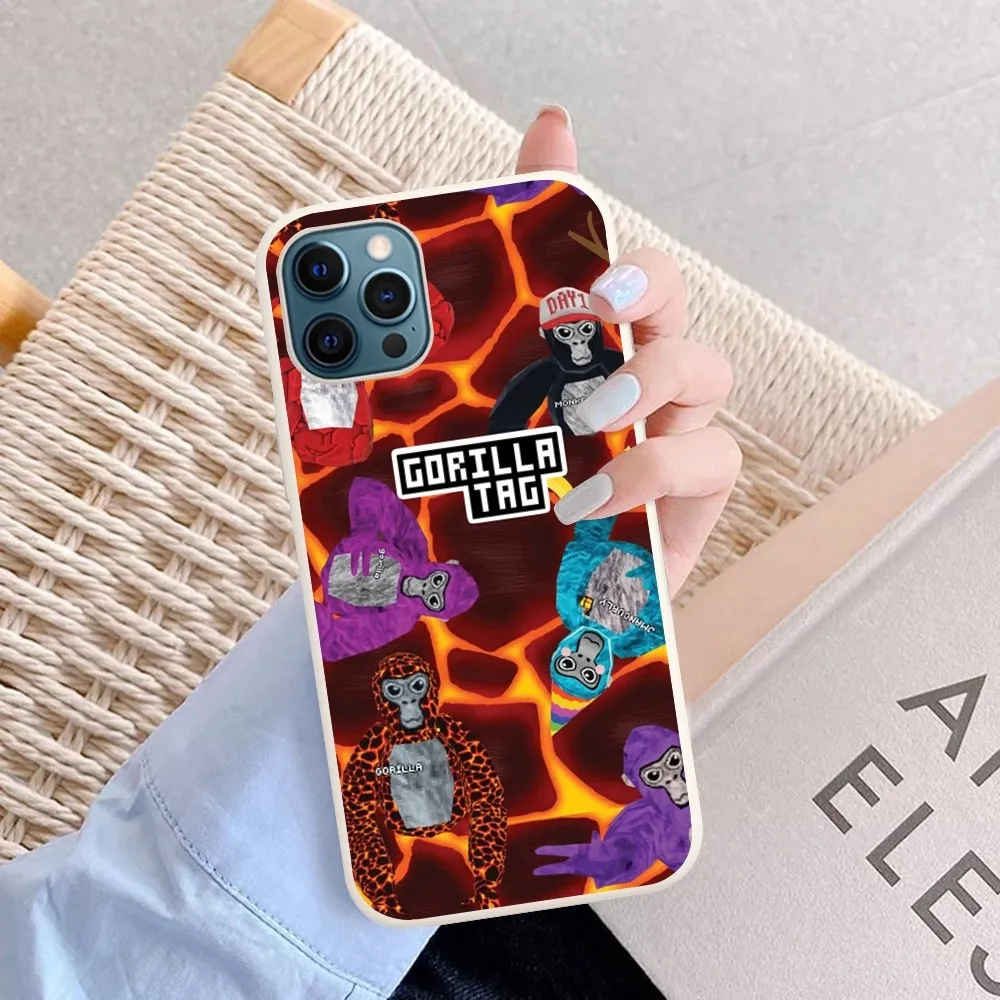 Gorilla Tag Jmancurly Monke Merch Phone Case Soft Solid Color For Iphone 14 11 12 13 Mini Pro Max 7 8 Plus 6 6s X Xs Max Xr