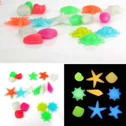 10pcs/lot Luminous Stone Glow In The Dark Luminous Pebbles Rocks Fish Garden Aquarium Decoration Ornament