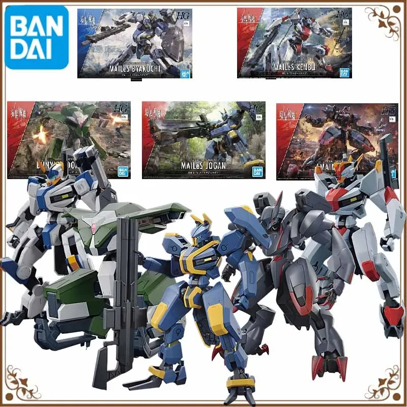 

Bandai Original Model Kit HG SUNRISE BEYOND MAILES BYAKUCHI Anime Action Figure Assembly Model Toys Model Robot Gift for Boys