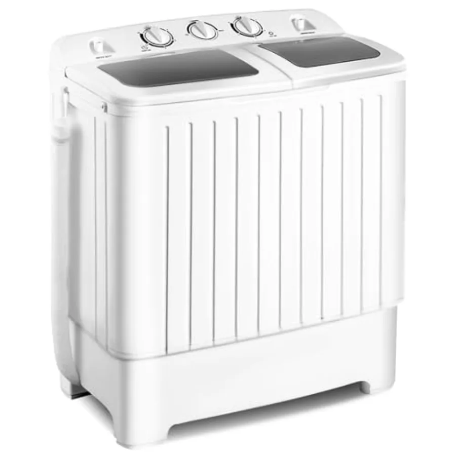 

Portable Washing Machine 20lbs Washer and Spinner Combo for Small Apartments Dorms and RVs: Twin Tub Design with 12lbs Wash and
