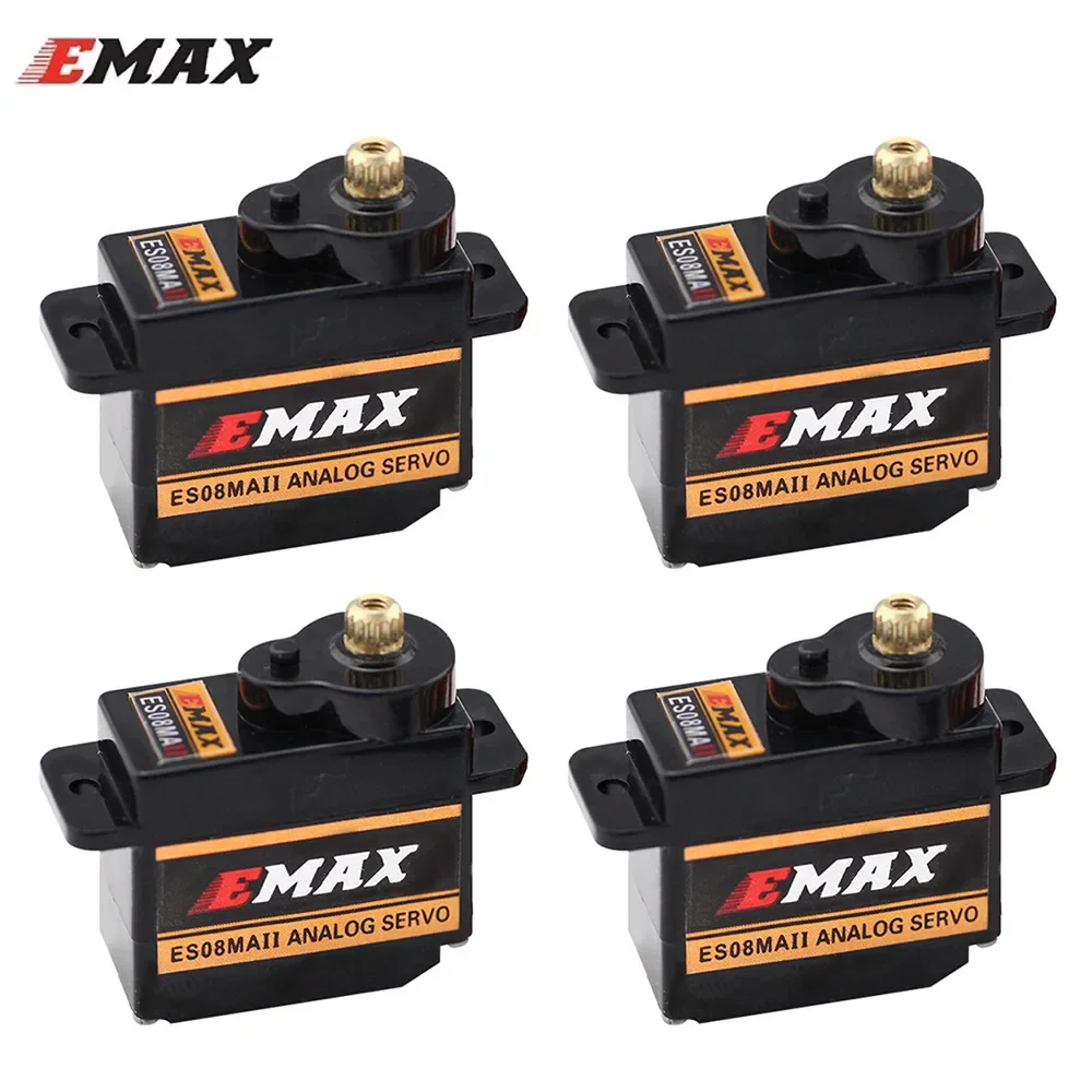 EMAX ES08MA ES08MAII 12g Mini Metal Gear Analog Servo for Rc Hobbies Car Boat Helicopter Airplane Robot