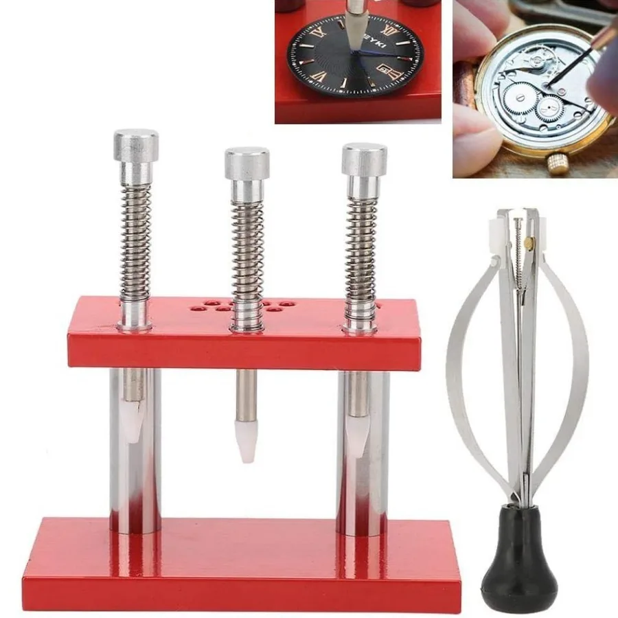 

Professional Watch Repair Tool Back Cover Watch Bezel Opener Remover Kit Watch Hand Press Tongs Setting Fitting Set