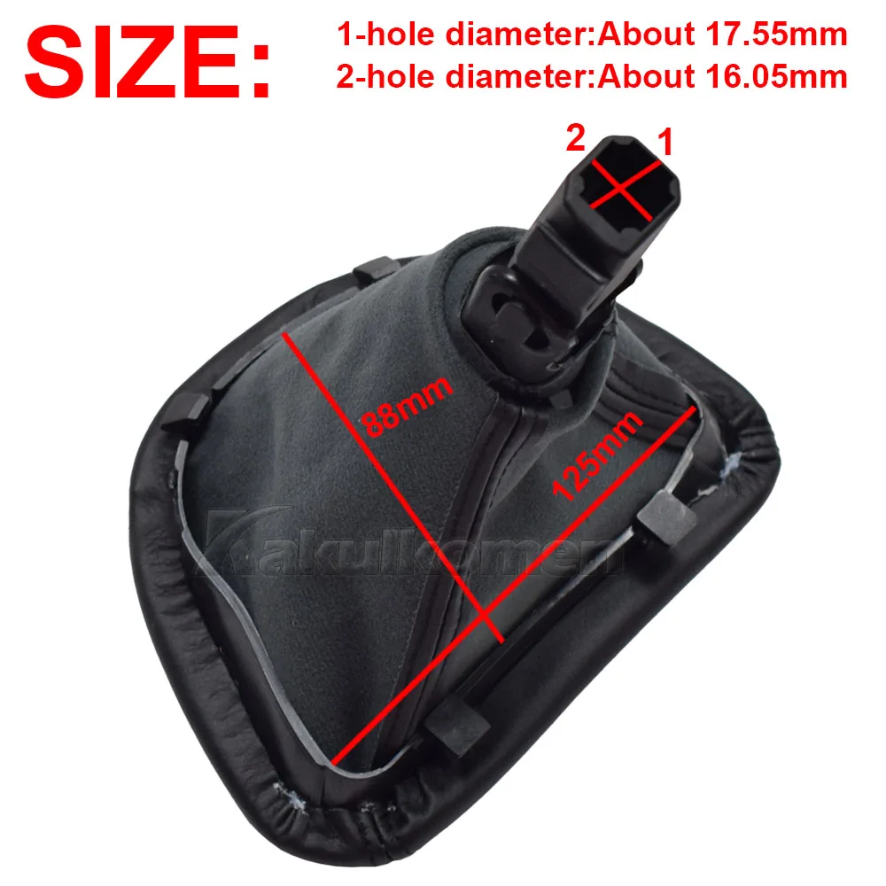 Schaltknauf Schalthebelkopf mit Leder-Manschette für Mercedes Benz Vito Viano W639 2003-2010 Schwarz 6-Gang Schaltgetriebe – Detail 9