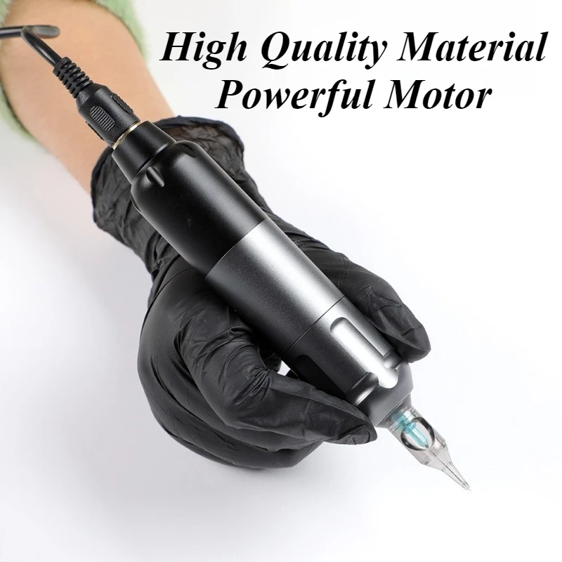 

Portable Tattoo Machine Waterproof Tattoo Gun Full Kit Professional Tattoos Machines Pen Physiotherapy Tattoos Material Supplies