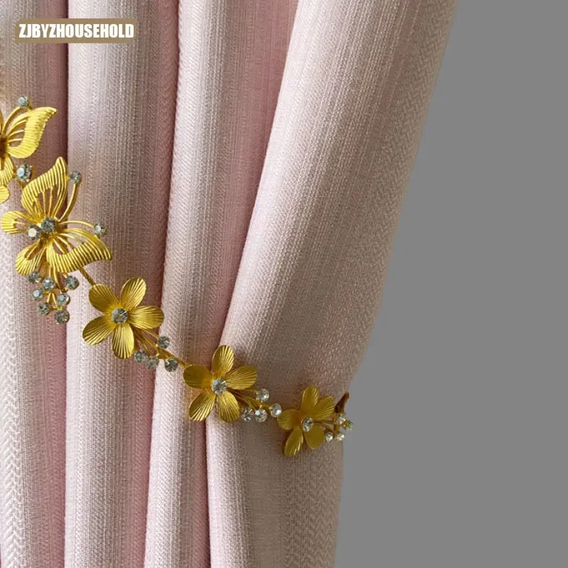 

Modern Curtains for Living Room Bedroom Dining Minimalist Cotton and Linen Cute Girl Twill Blackout Princess Pink Custom Size