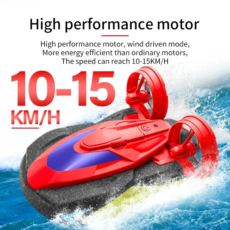 Amphibious RC Car Water & Land 2 in 1 Remote Control High Speed Boat 2.4G Hovercraft RC Drift Car Kids Toys Christmas Gifts