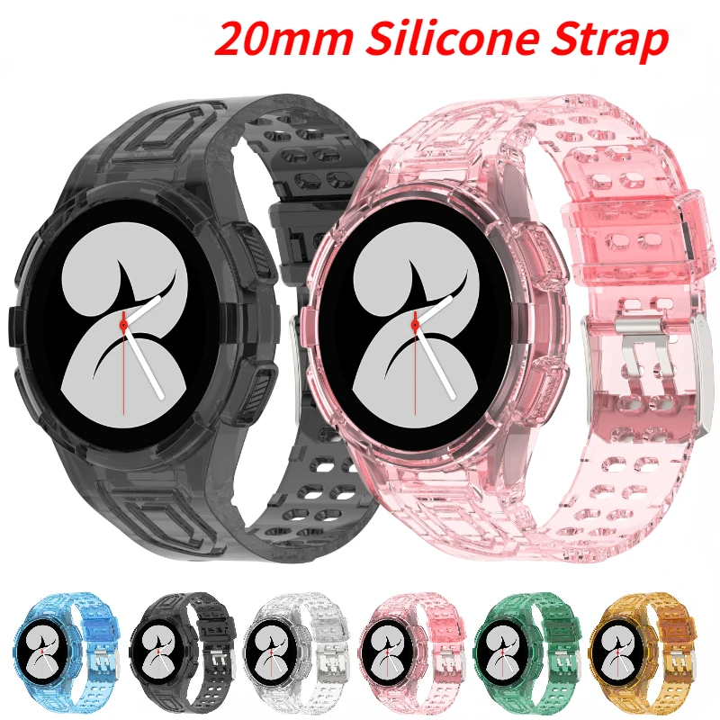 

Glacier Transparent Strap for Samsung Galaxy Watch 4 Classic 46mm 42mm Bracelet Wristband Galaxy Watch 4 40mm 44mmCorrea Belt