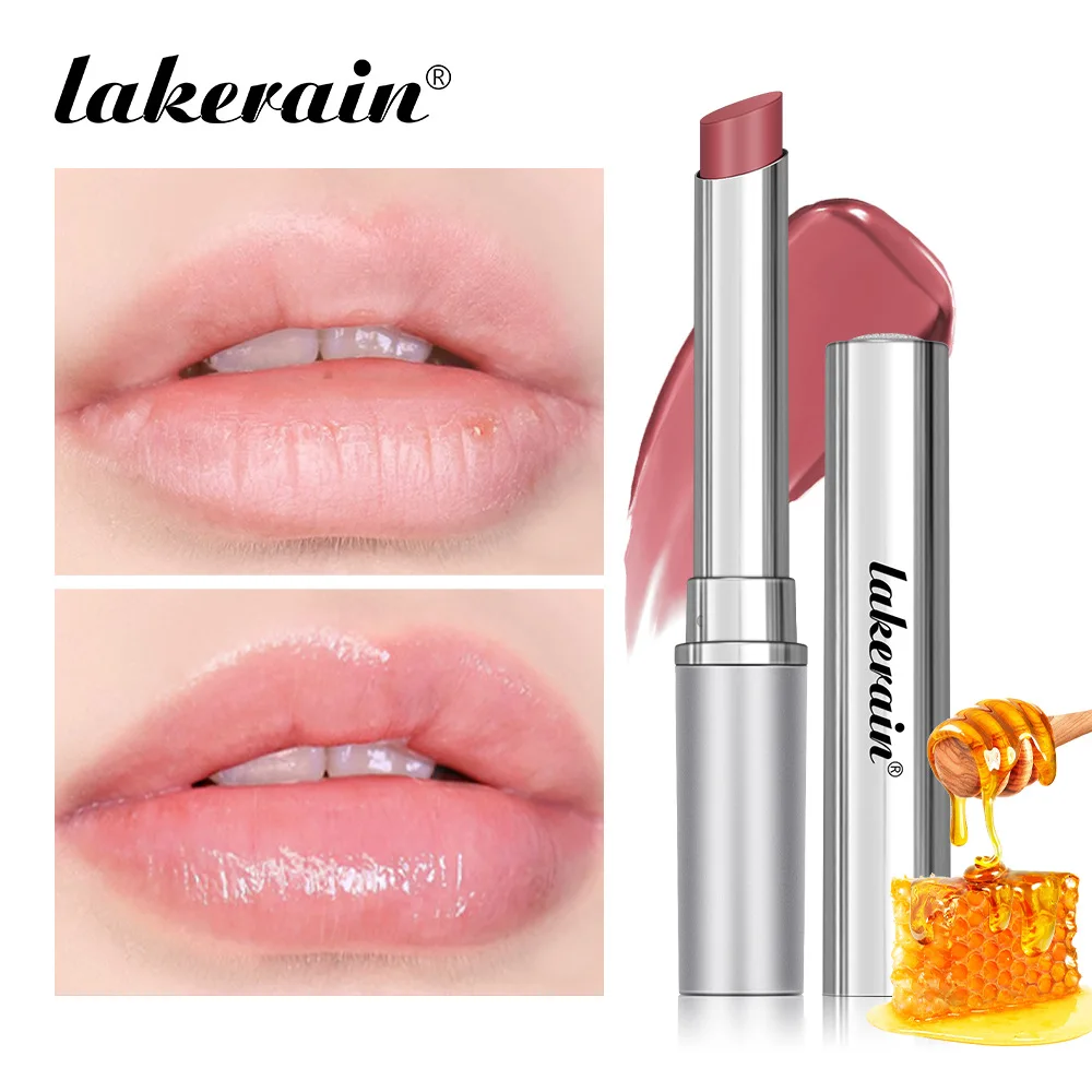Pink Honey Lipstick Tinted Lip Balm in Black /Raw Honey Powerful Lip Repulper Remove Dark Lips Lipbalm Exfoliating for Lips