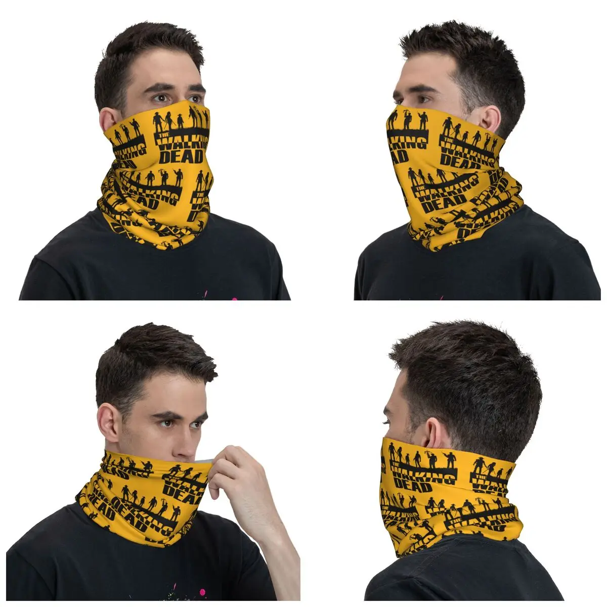 Horror TV Show The Walking Dead Winter Headband Neck Warmer Women Men Ski Hunting Tube Scarf Face Bandana Gaiter