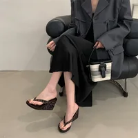 Aneikeh Fashion Summer Clip Toe Platform Wedges Women Slippers  Thick High Heels Beach Flip Flops Slide Shoes 2026 - Image 6